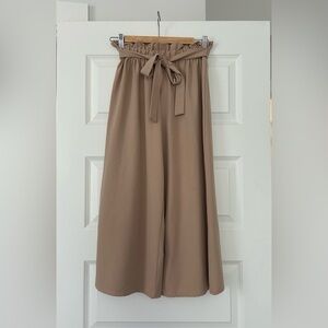 Wide leg culotte style pants